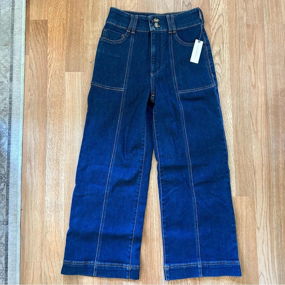 Classic Blue Denim Jeans- Pilcro - Anthropologie